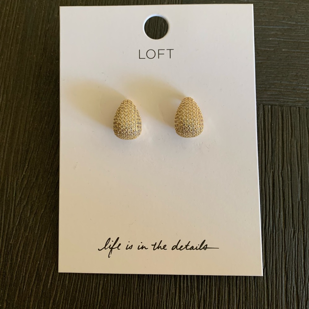 Loft Crystal Teardrop Studs